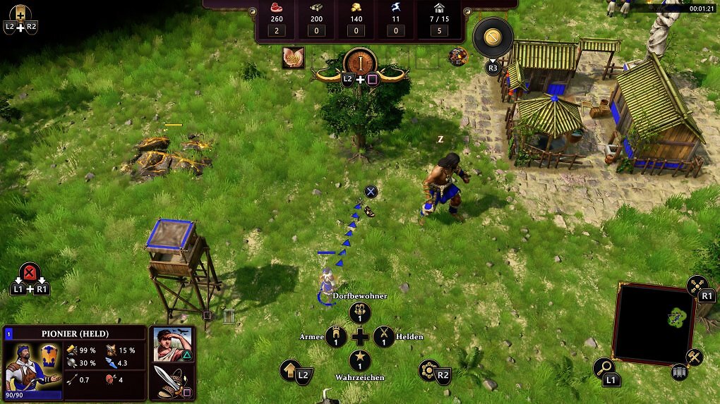 Das PS5-Interface von Age of Mythlogy: Retold.