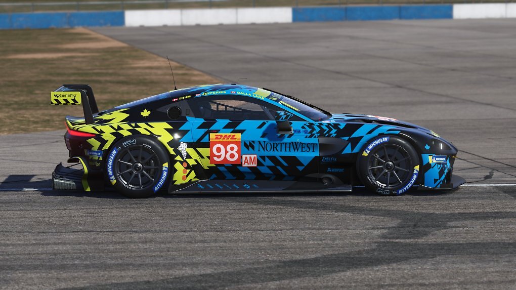 Ein Aston Martin in der Nahaufnahme
