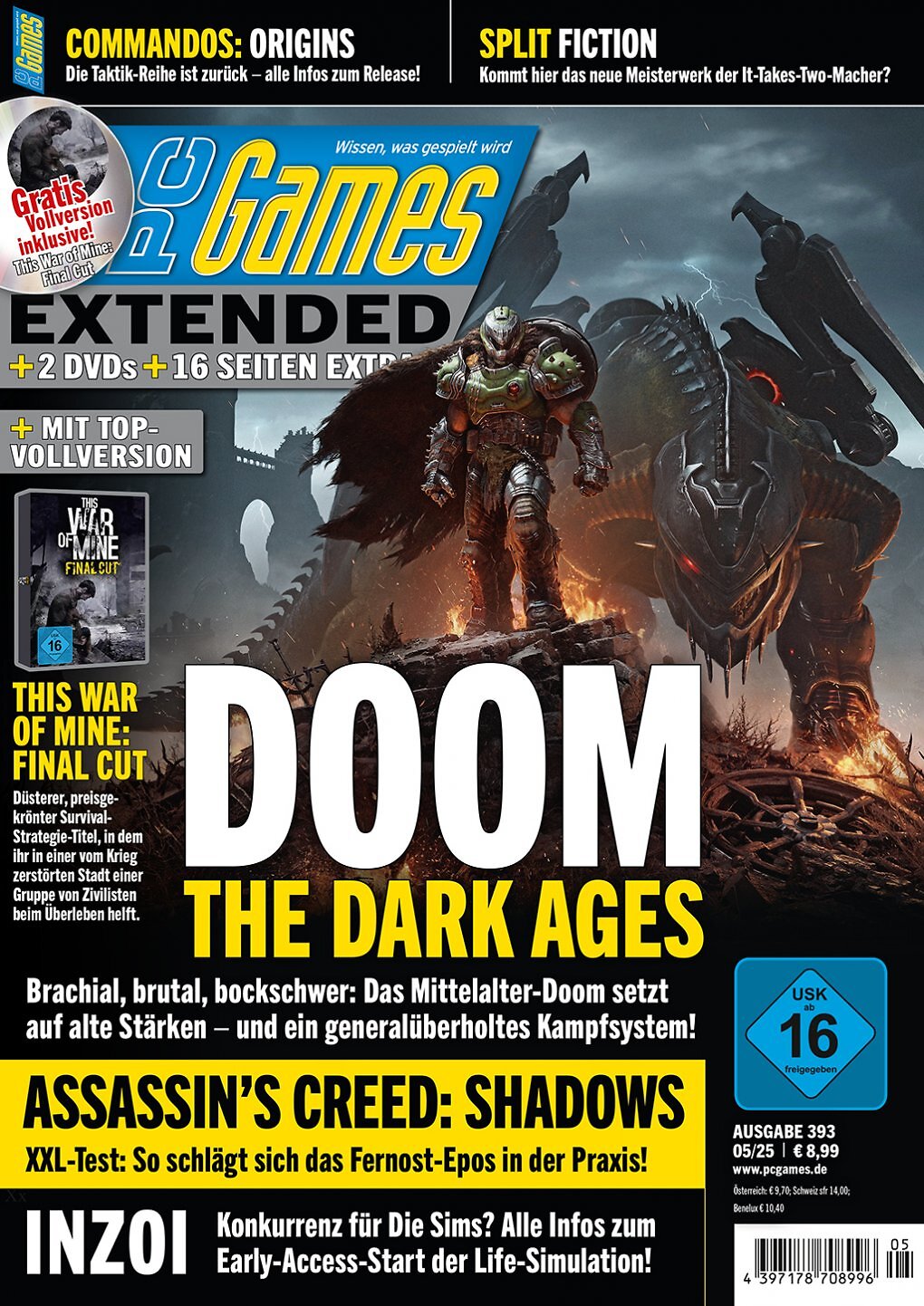 Das Cover der PC Games Extended 05/25