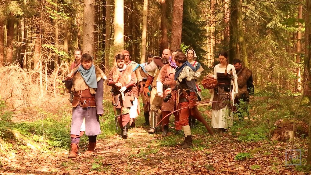 Eine Truppe des neuen Lagers beim Gothic LARP