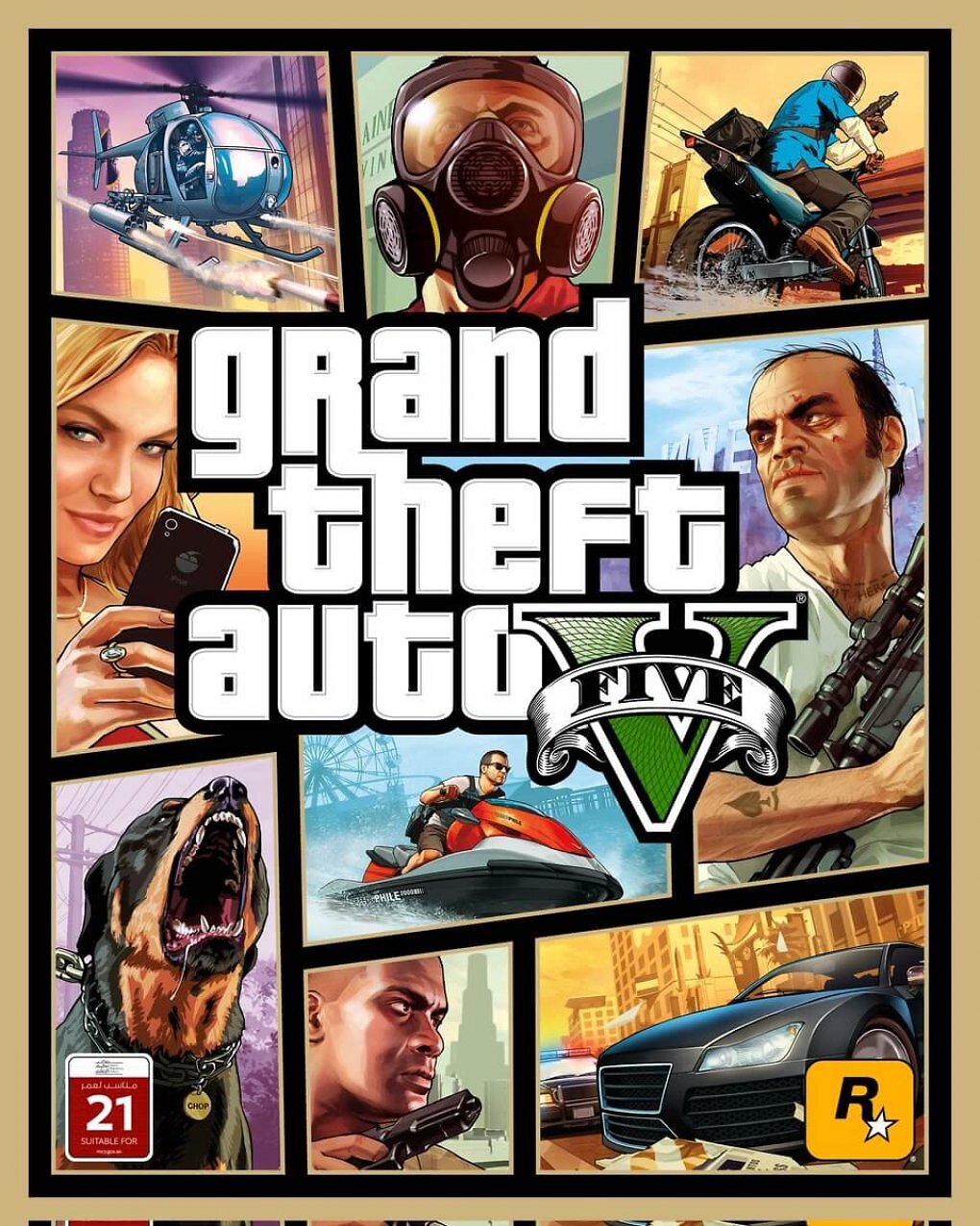 Links unten ist keine Game-Key-Card von Nintendo, sondern die Altersfreigabe von GTA 5 in Saudi-Arabien.