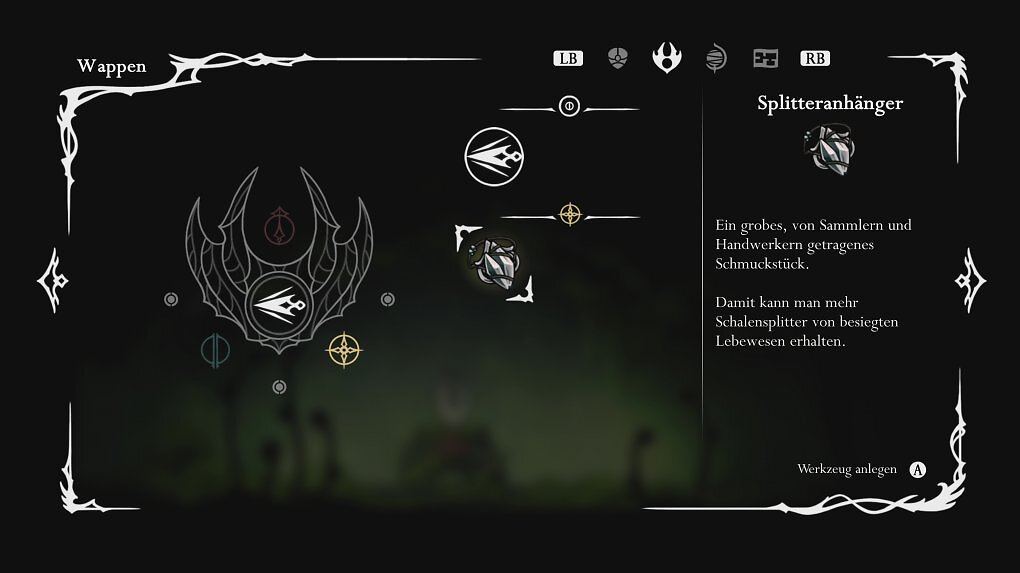 Die verschiedenen Wappen verschaffen euch unterschiedliche Movesets. Manche davon sind besser für Kämpfe und andere fürs Platforming geeignet.
