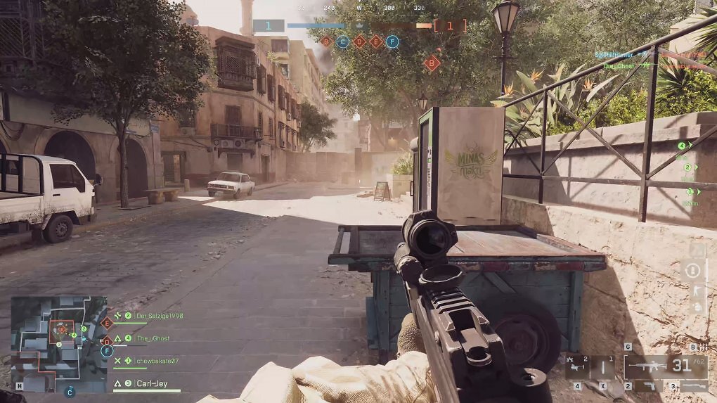 Die Maps sind vollgestopft mit Details. Hier die staubigen Straßen von Kairo.