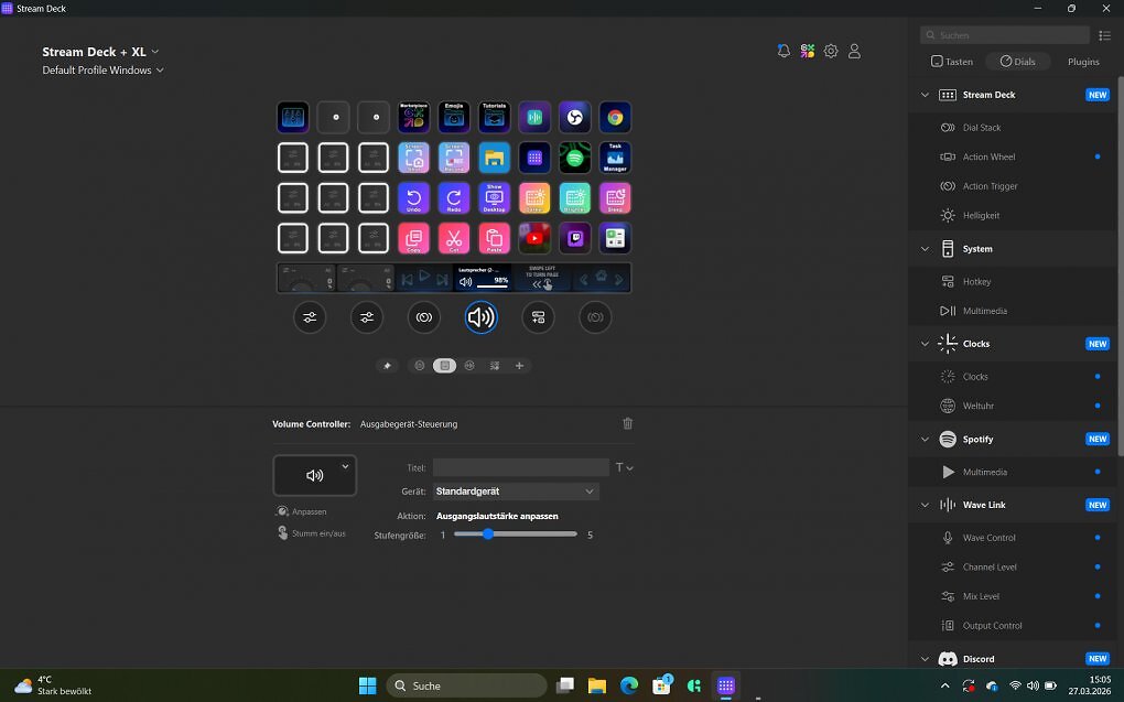 In der Software zum Stream Deck kann man bequem alles konfigurieren. Es stehen auch zahlreiche Plug-Ins zum Download bereit.