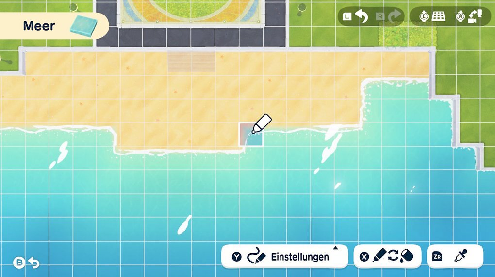 Mit dem Inseldesigner könnt ihr nicht nur Items platzieren, sondern auch terraformen. Wie weit ihr dabei gehen dürft, hängt von eurem Insel-Level ab.