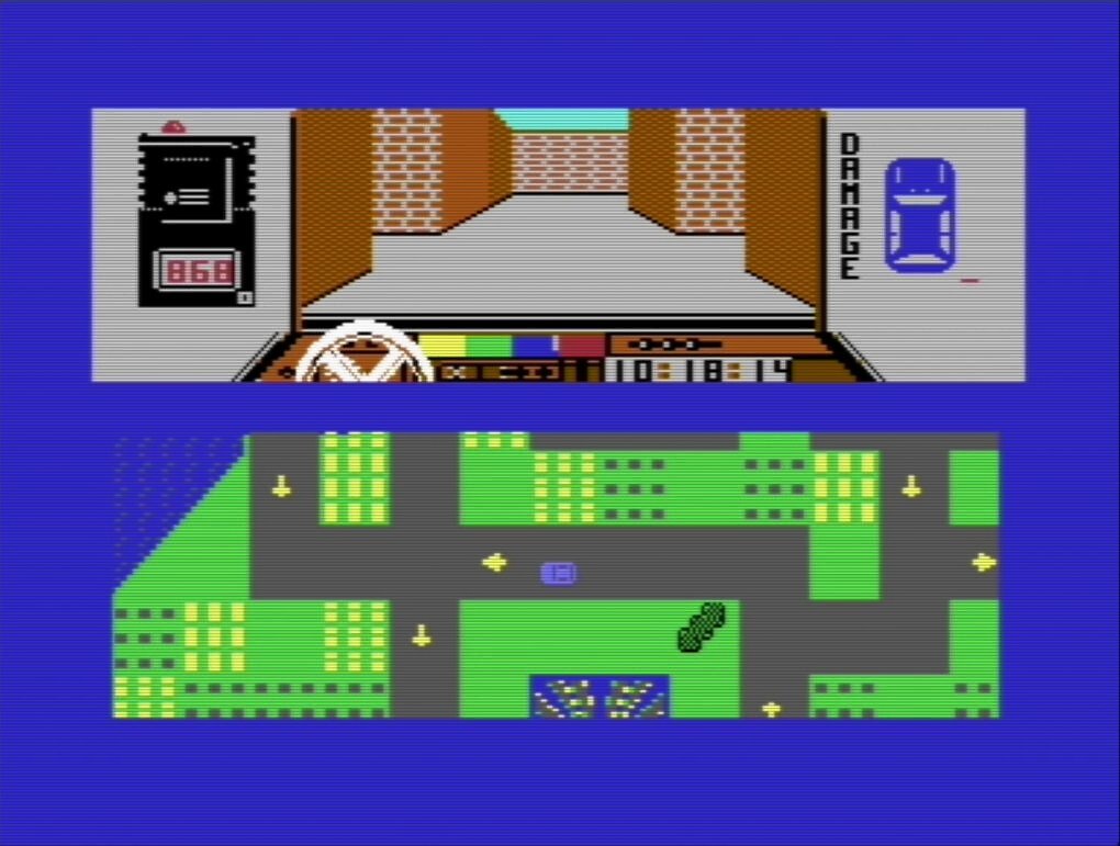 Während der Verfolgung läuft eine 8-Bit-Version von Duran Duran.