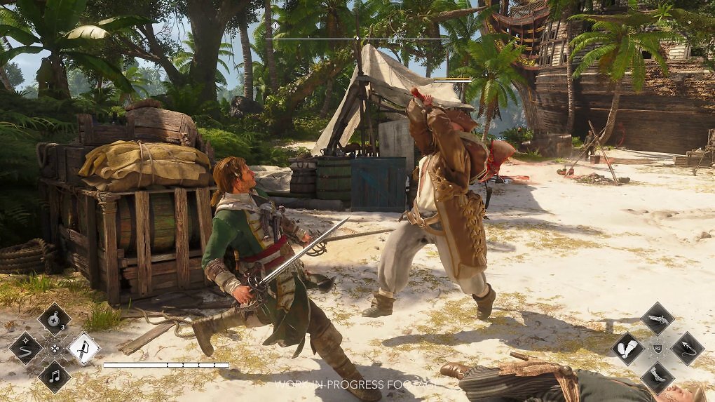 Das Kampfsystem ist noch actionreicher und stellt den Skill des Spielers in den Vordergrund. Diesem mächtigen Axthieb weichen wir am besten aus.