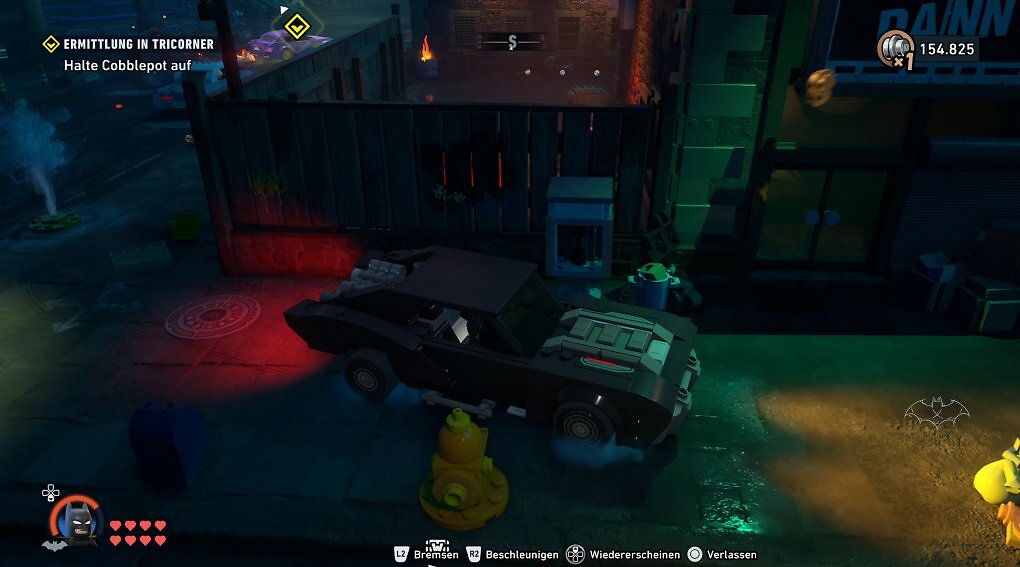 Für das Batmobil gibt es einige freischaltbare Skins, die an die unterschiedlichen Batman-Adaptionen erinnern.