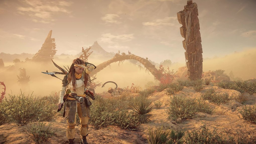 Aloy kann in unterschiedlichste Outfits schlüpfen, doch alle ähneln sich in ihrer grundlegenden Gestaltung. Einige Elemente sind immer wieder zu sehen, und das absichtlich. Sie repräsentieren nämlich ihren ausgeprägten Charakter.