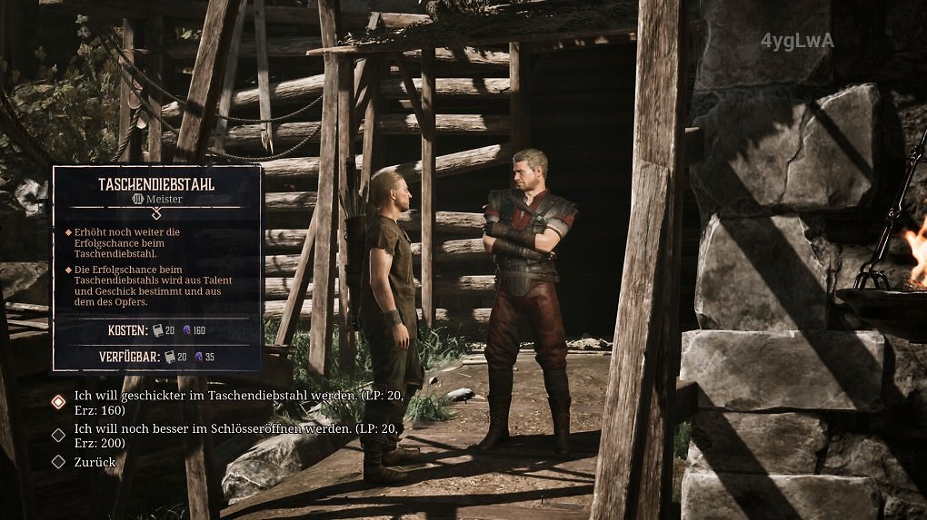 Fingers ist einer von mehreren NPCs, die euch Taschendiebstahl beibringen. Ohne Training steht euch die Fertigkeit nicht zur Verfügung.
