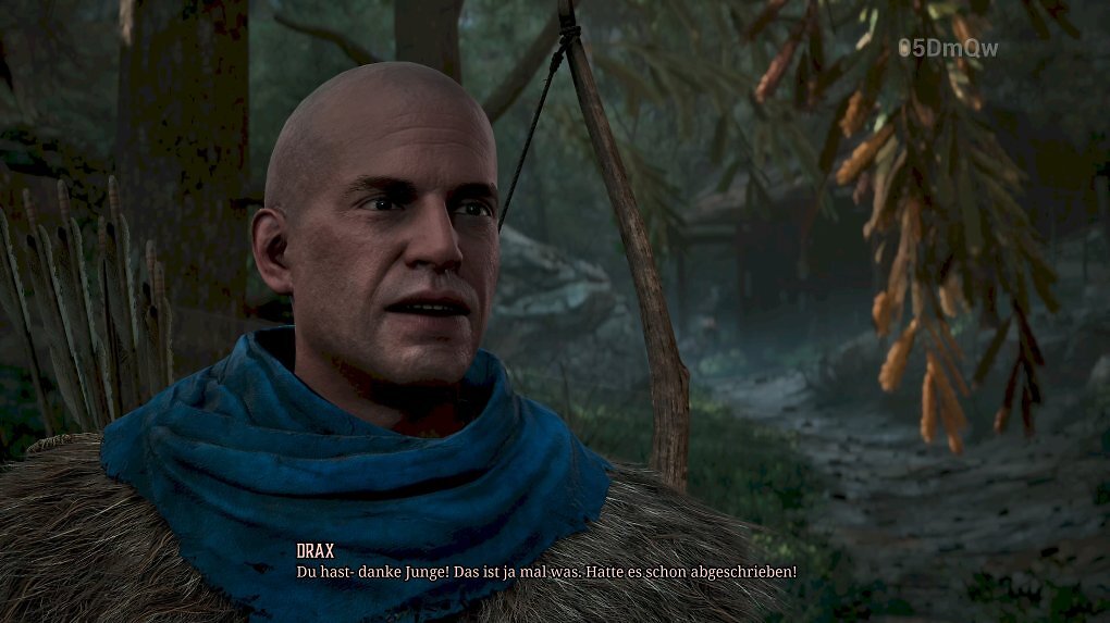 Drax freut sich über sein Jagdmesser (siehe Einleitung).