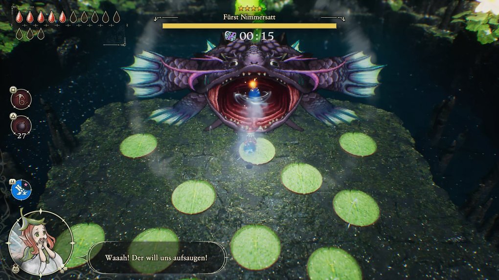 Nicht nur Dodongo in Zelda: Ocarina of Time frisst gern Bomben, auch der Fürst Nimmersatt! Und ohne Magen wird er dann wohl wirklich nimmer satt. Schade.