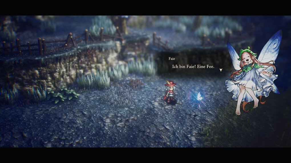 Faie begleitet uns nicht nur, sie hilft uns durchgehend mit ihrer Magie! Außerdem labert sich uns durchgehend voll. Da kann sich Navi noch etwas abschauen!
