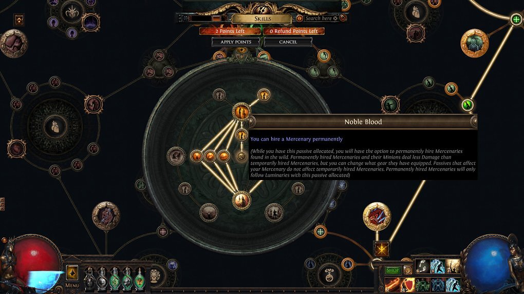 Neue Ascendancy für Scion: Luminarys dürfen permanent Söldner rekrutieren.