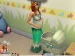 Ein schwangerer Sim vor einer Wiege in Die Sims 4
