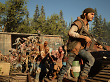Deacon flüchtet vor einer Zombiehorde in Days Gone