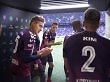 Fußballer im Spielertunnel