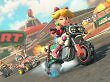 Peach auf einem Motorrad