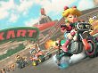 Peach auf einem Motorrad