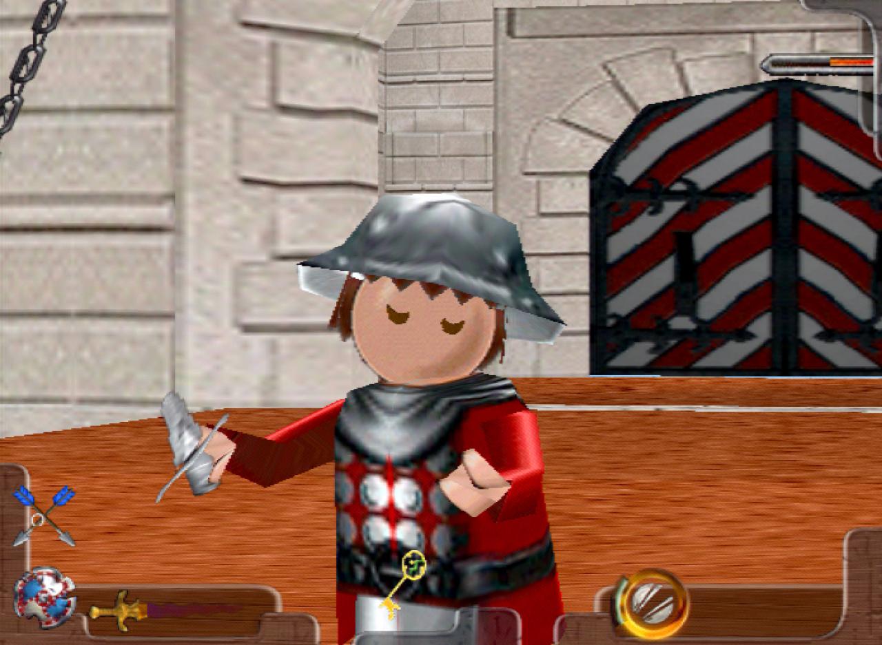 [26/11/2001] Selbst bei den Figuren wurde gepfuscht. Playmobilmännchen haben doch normalerweise einen Mund.
