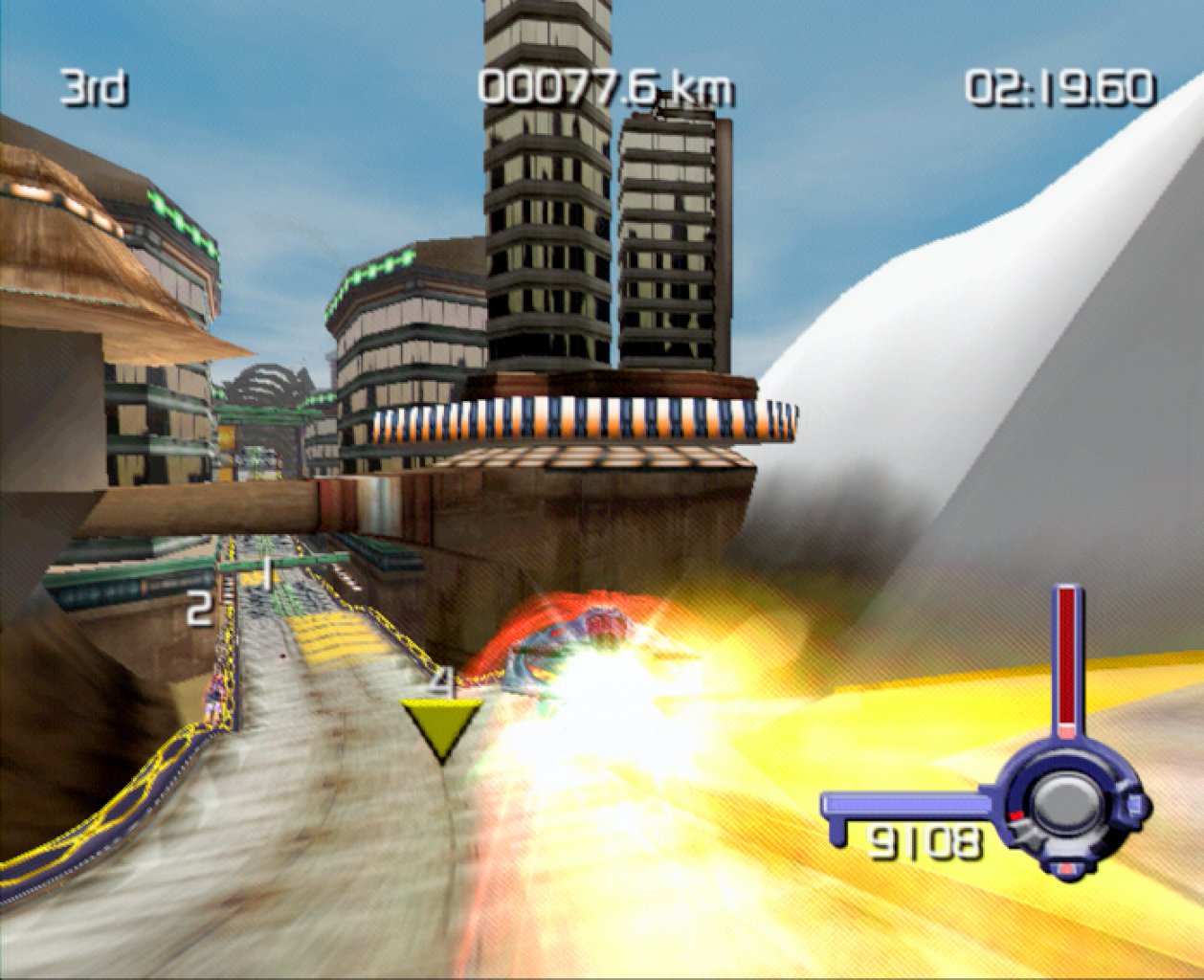 [26/11/2001] Mit dem Turboboost überholen Sie die Gegner in null Komma nichts.