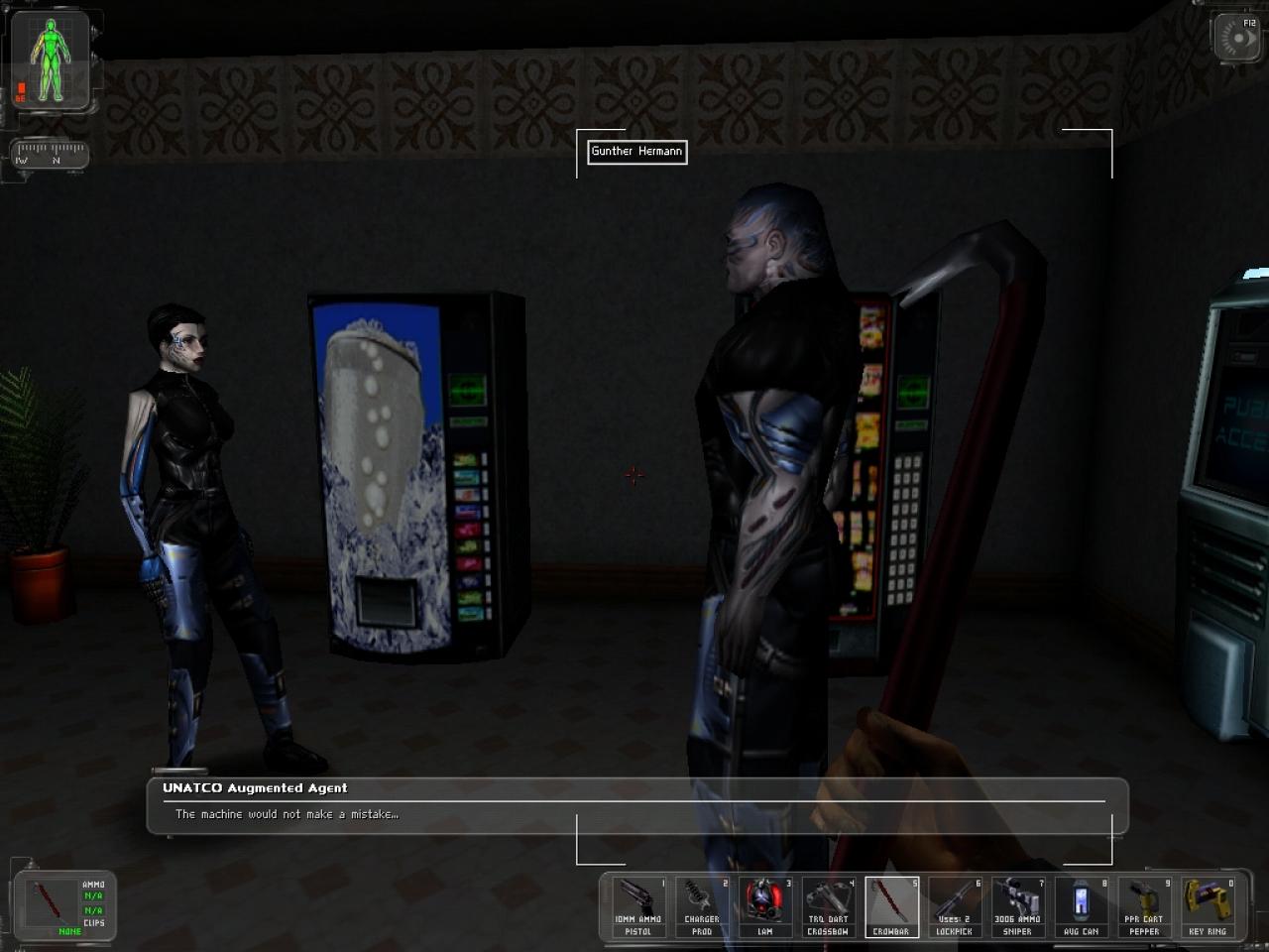 [26/11/2001] (2000) Bis heute praktisch unerreicht: Deus Ex (PC / PS2) ist ein Musterbeispiel, was die Kombination aus Rollenspiel und Shooter betrifft. 