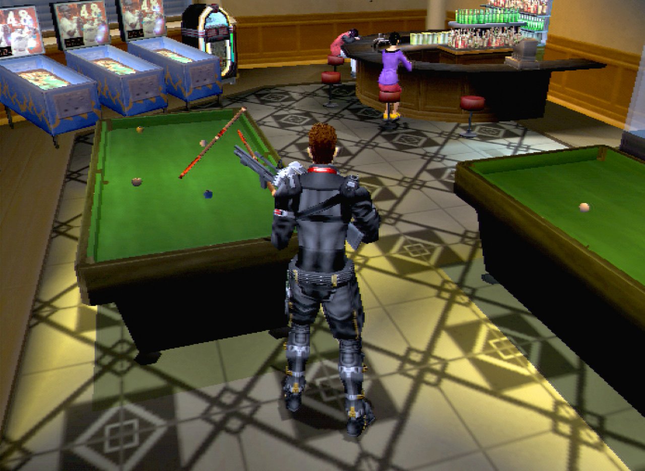 [26/11/2001] Leider kann man die Billardtische und Flipper nicht zu einem Mini-Spiel für zwischendurch nutzen.