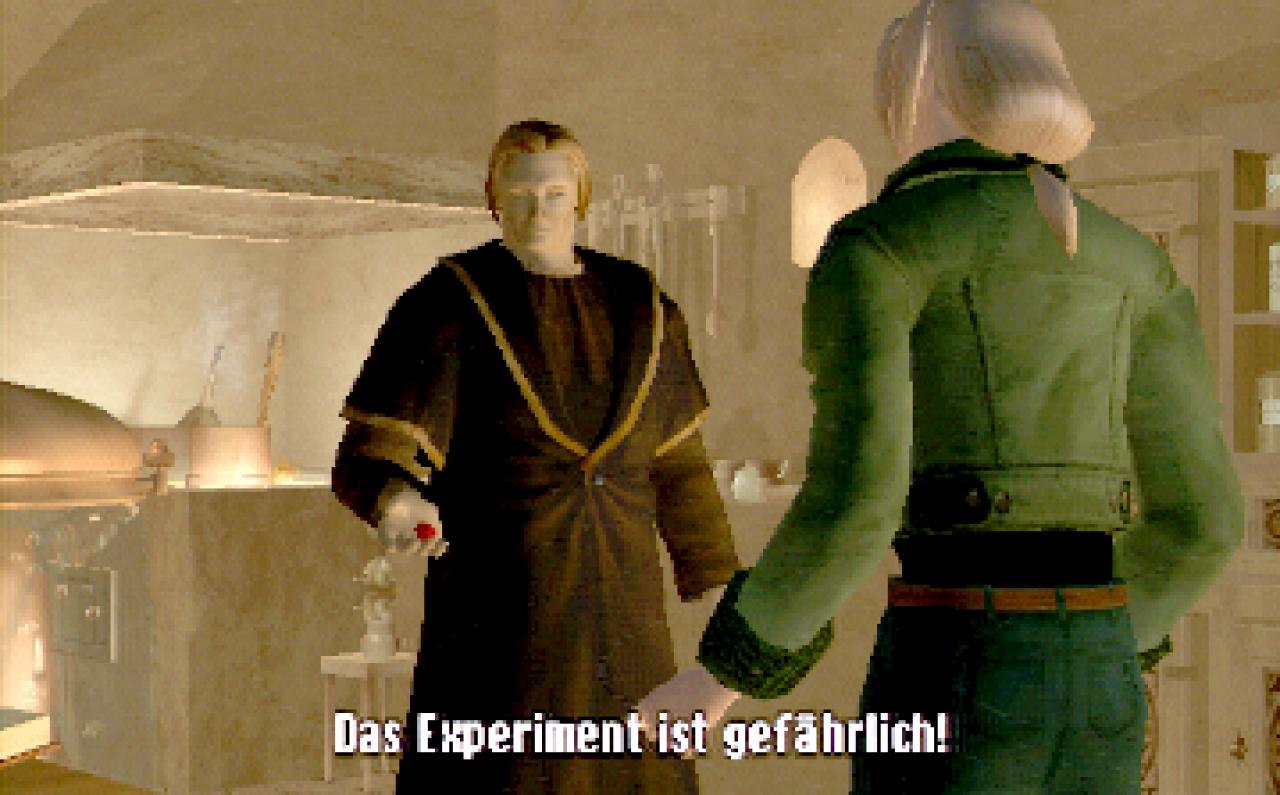 [26/11/2001] Doktor Wagner ist eine der wichtigsten Personen, mit denen unser Held im Laufe des Spiels interagieren muss.