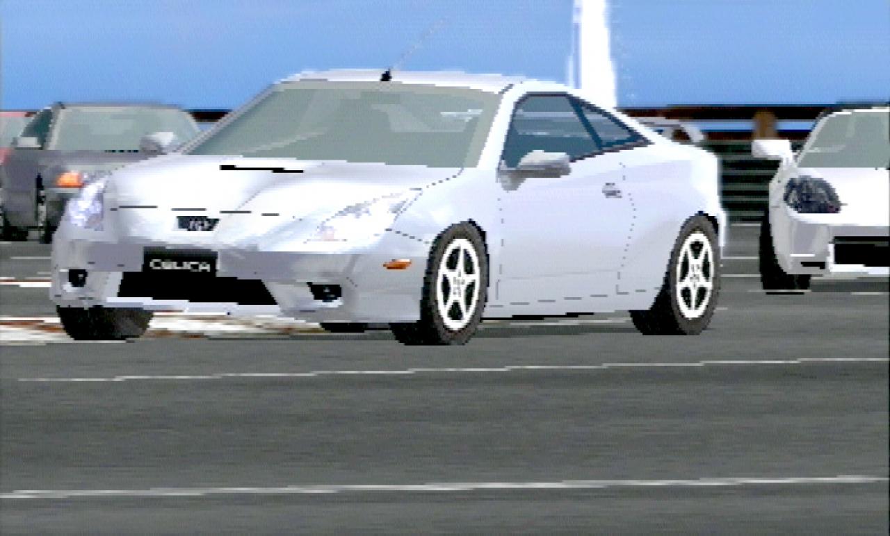 [26/11/2001] Das Replay zeigt's: Von nahem sehen die Autos ziemlich polygonarm und trist aus.