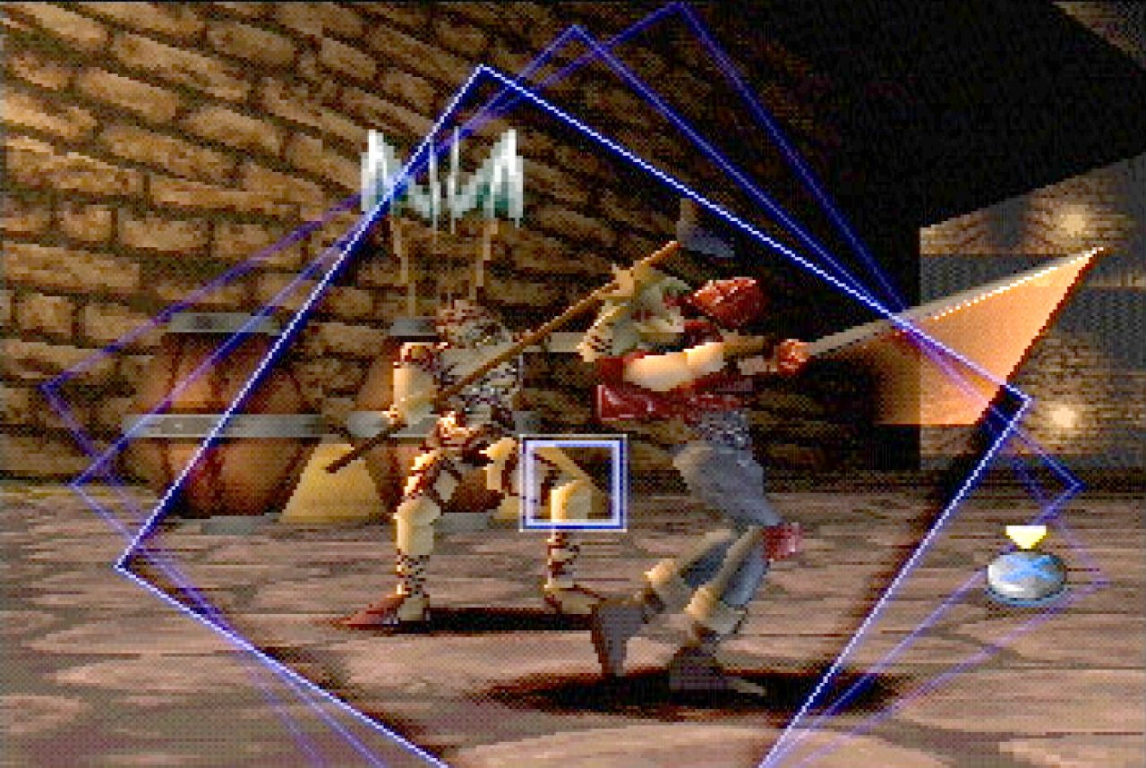 [26/11/2001] Bei den Kombos kommt es auf Ihr Rhythmusgefühl an. Sobald das große Quadrat über dem kleinen ist, müssen Sie schnell eine Taste drücken.