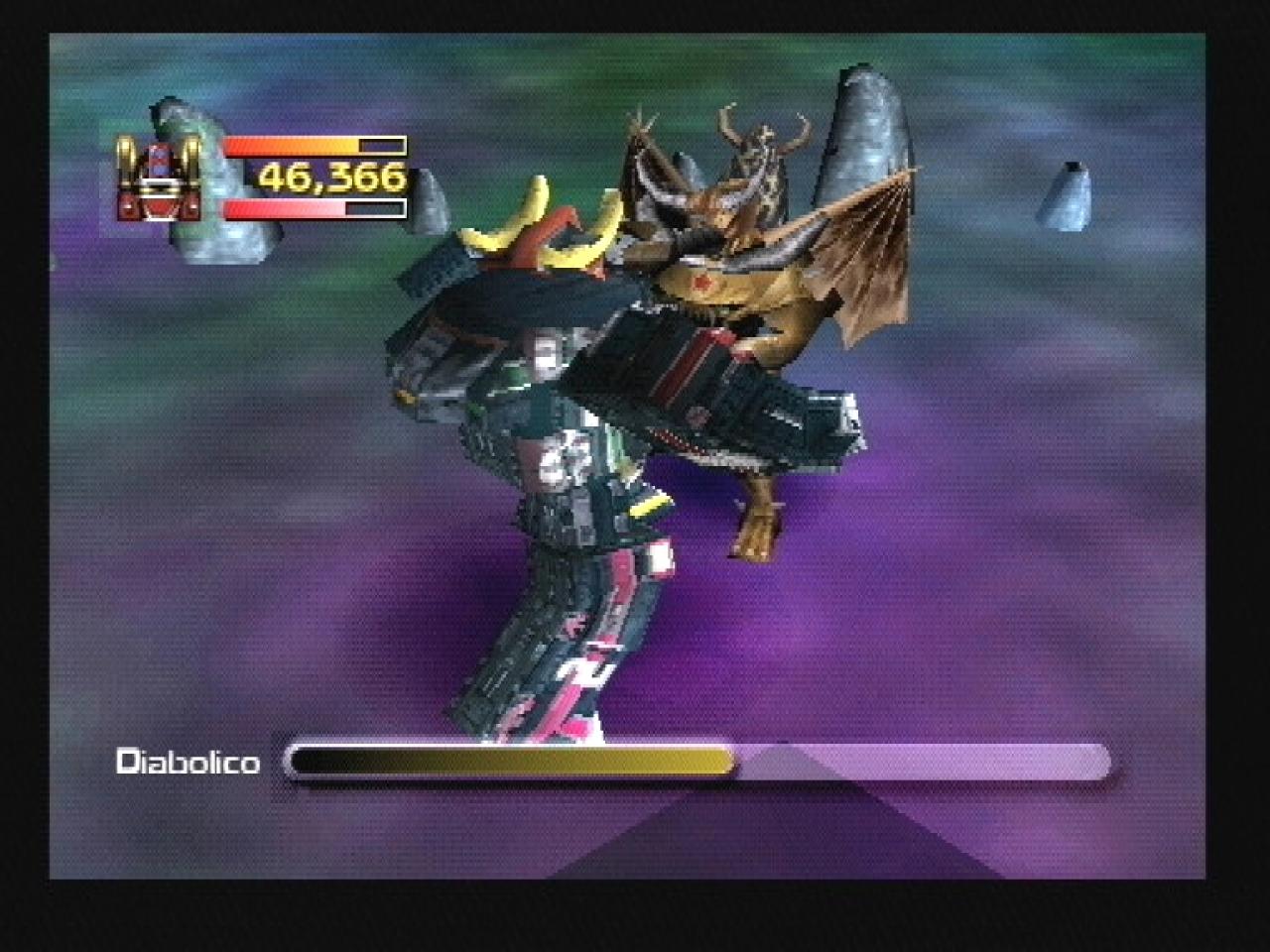 [26/11/2001] MEGAZORD Mit ein paar kräftigen Hieben ist Diabolico schnell außer Gefecht gesetzt.
