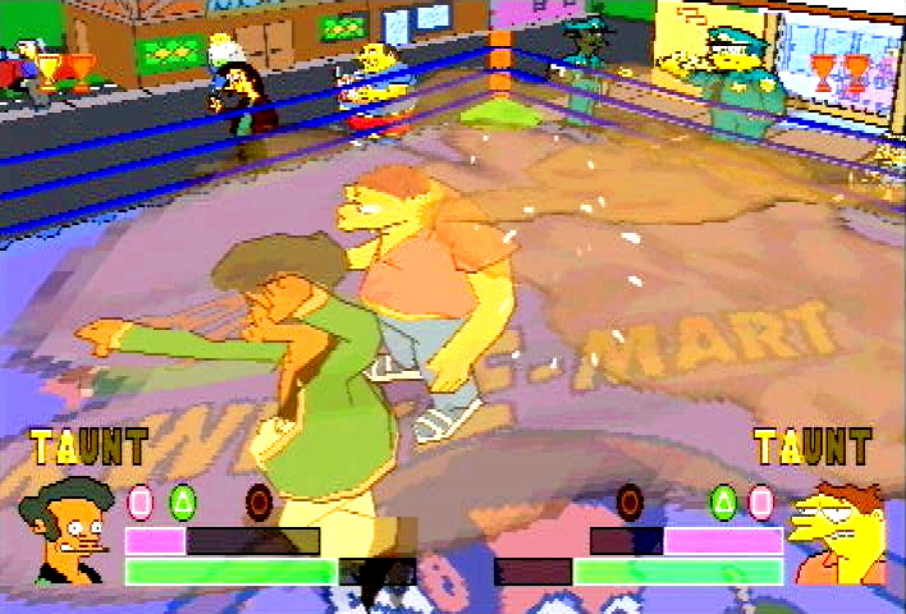 [26/11/2001] ABGASE Apu Nahasapeemapetilon irrt durch den Smog, den Barney mit seinem Rülpser verursacht hat.