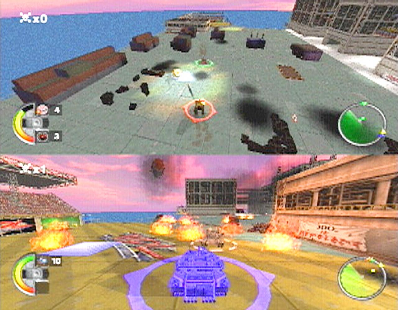 [26/11/2001] ONE ON ONE Bei nur zwei Spielern sollten Sie auch noch ein paar AI-Panzer hinzunehmen, sonst wird es langweilig.