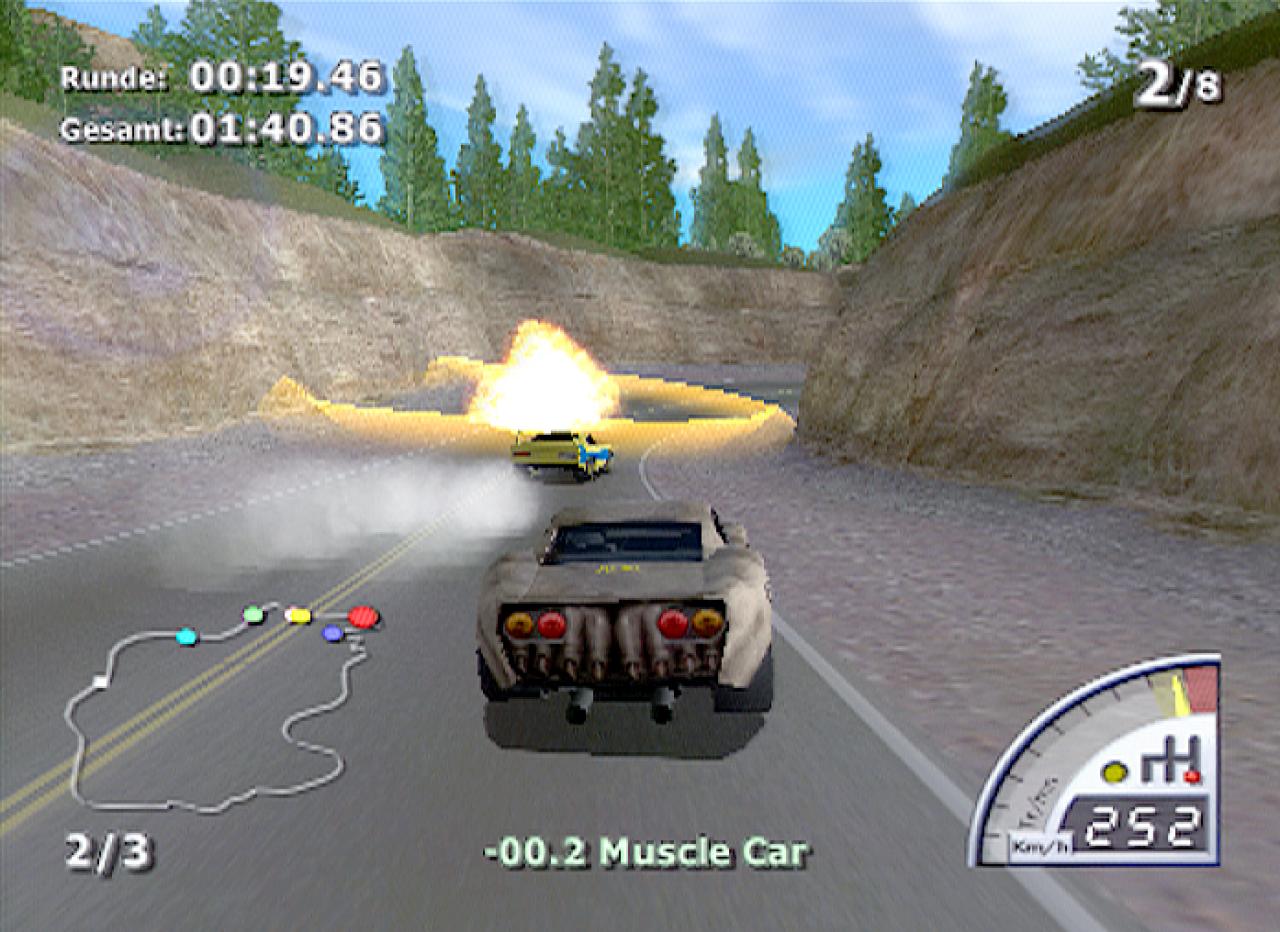 [26/11/2001] Die Bombe sorgt für freie Fahrt, wenn doch mal ein Konkurrent das schnellere Auto hat.