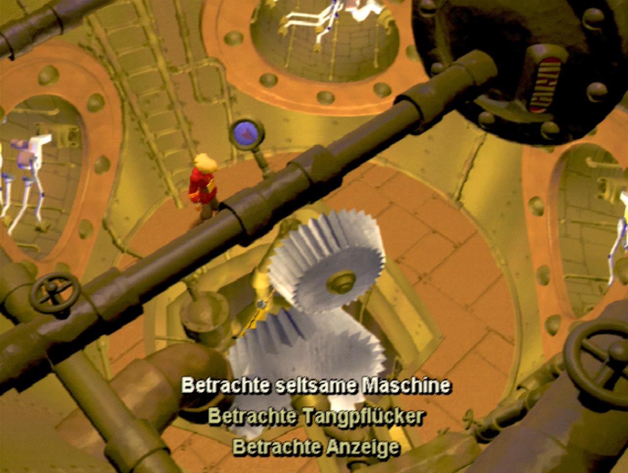 [26/11/2001] Wichtige Objekte fallen Guybrush automatisch ins Auge, wenn er sich in die entsprechende Richtung dreht.