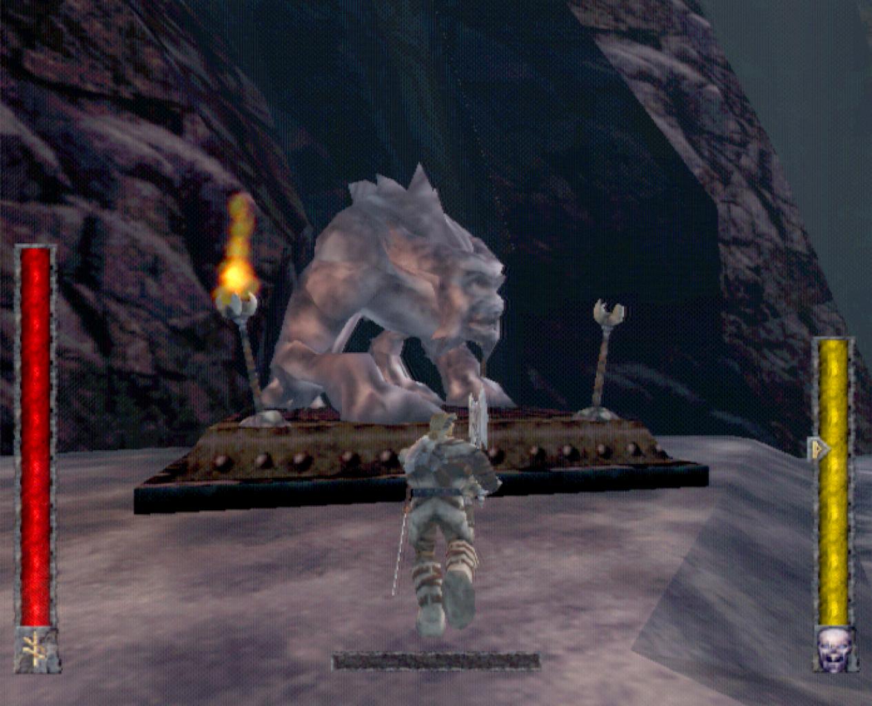[26/11/2001] Einige dieser Statuen entwickeln ein unangenehmes Eigenleben, sobald Ragnar an ihnen vorbeiläuft.