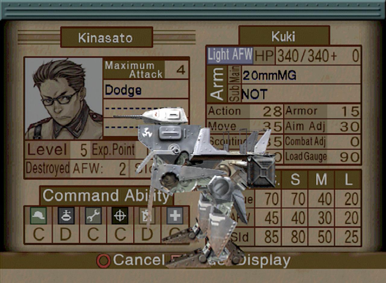 [26/11/2001] Der Statusbildschirm jedes Piloten versorgt Sie mit nützlichen Informationen.