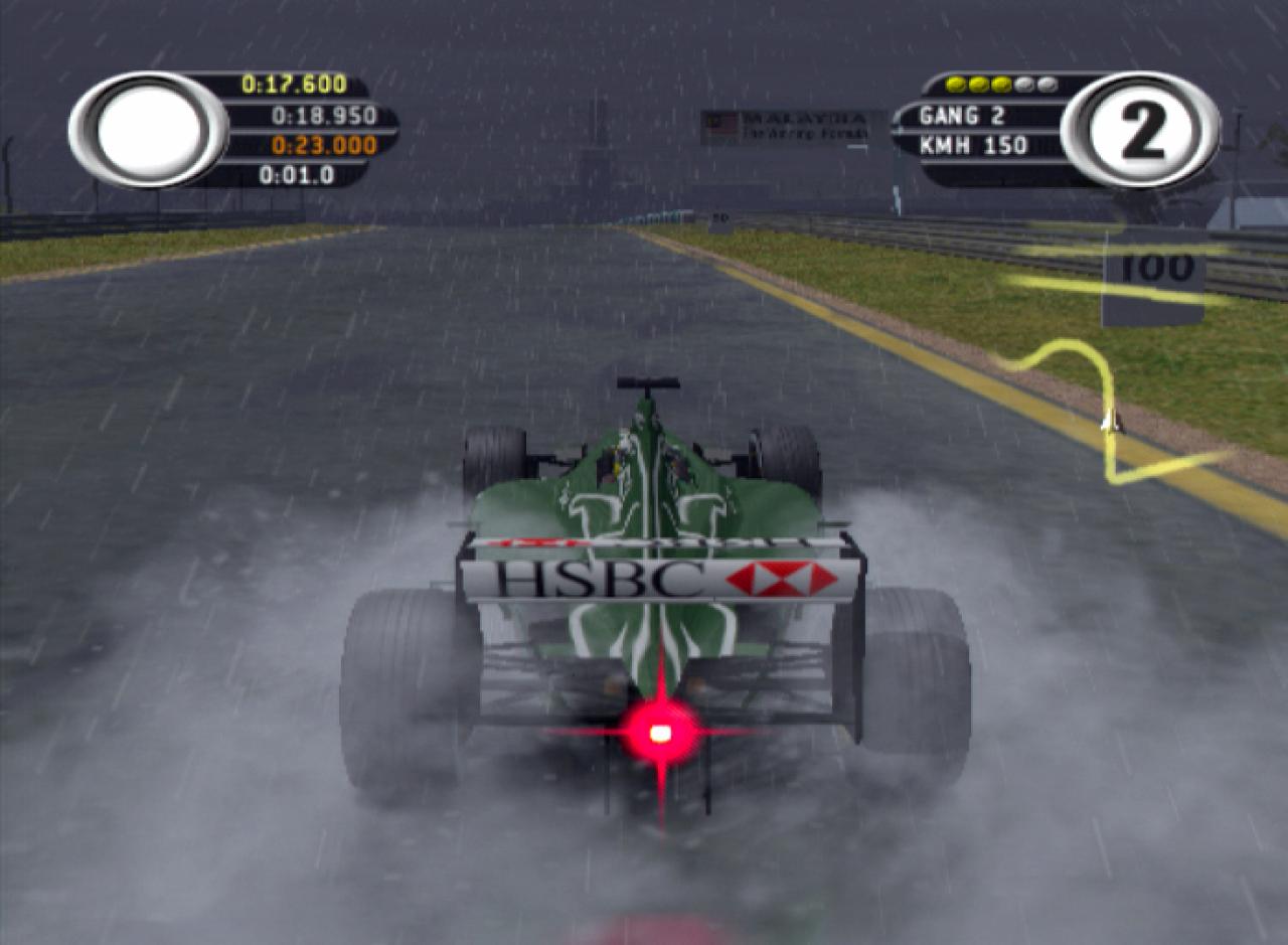 [26/11/2001] Diese Trainingseinheit hätte sich Jaguar-Pilot Eddie Irvine bestimmt anders vorgestellt.