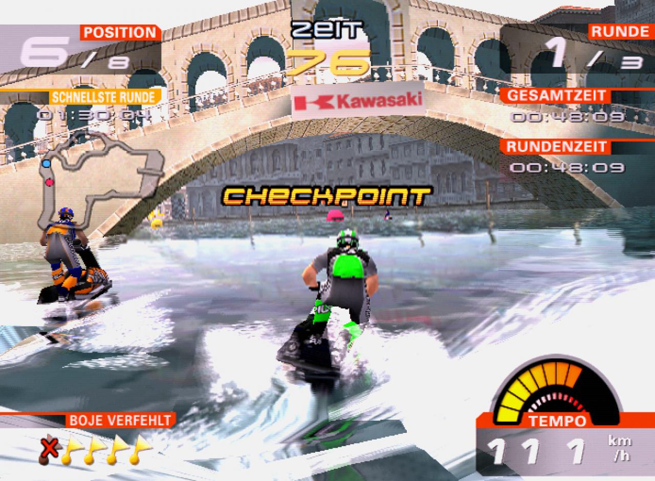 [14/03/2002] Im Arcade-Modus dürfen Sie keinen Checkpoint auslassen. 
