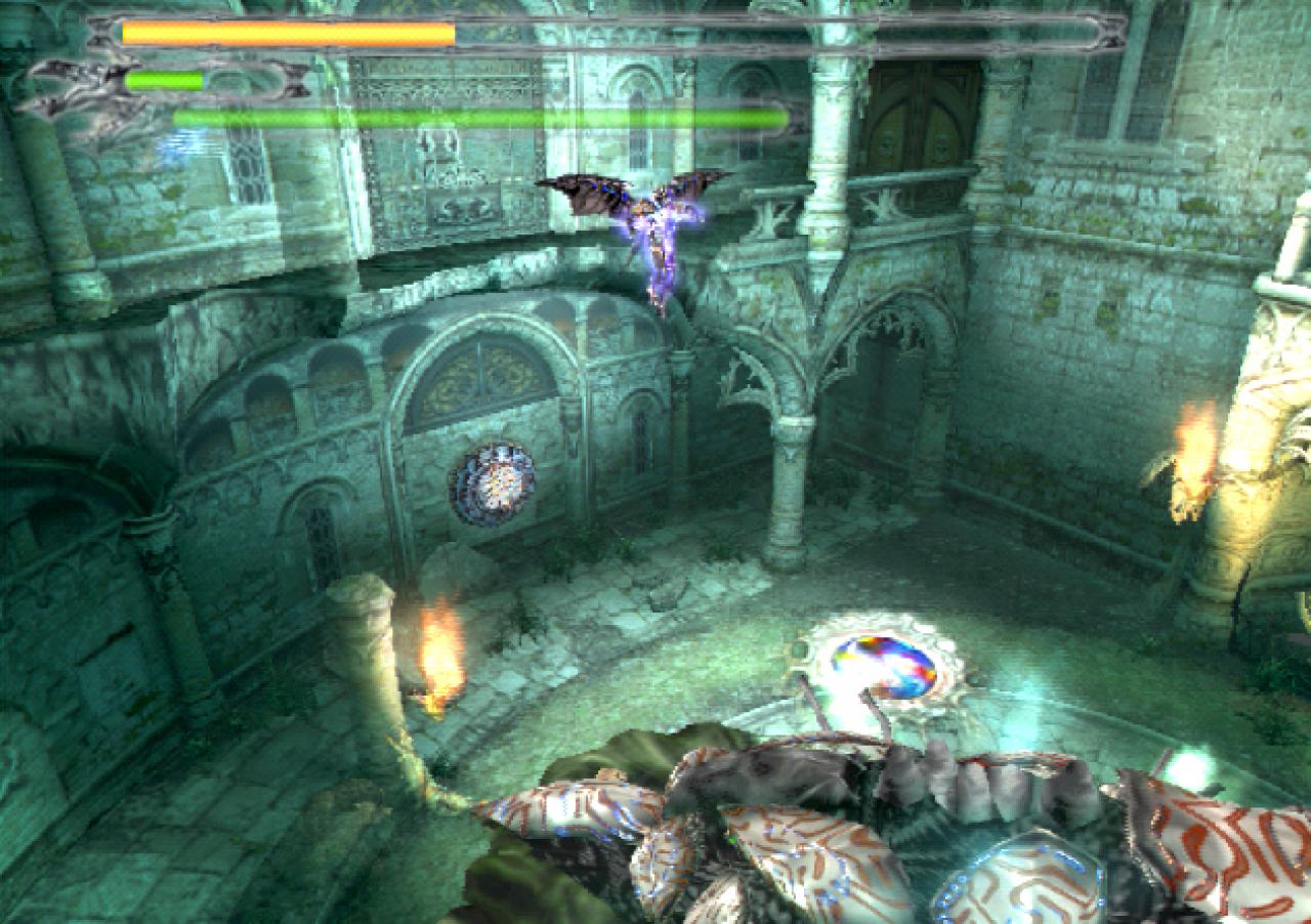 [14/03/2002] Die Kräfte des Schwertes Alastor verwandeln Dante in einen fliegenden Teufel.