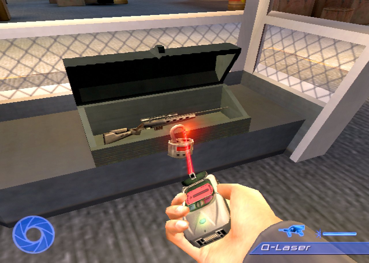 [14/03/2002] Mit dem Q-Laser knacken Sie jedes Vorhängeschloss problemlos.