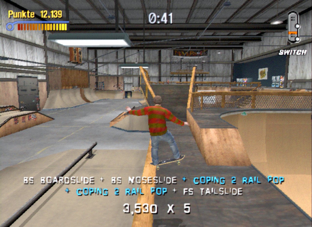 [14/03/2002] Skater Island ist einem echten Skatepark nachgebaut.