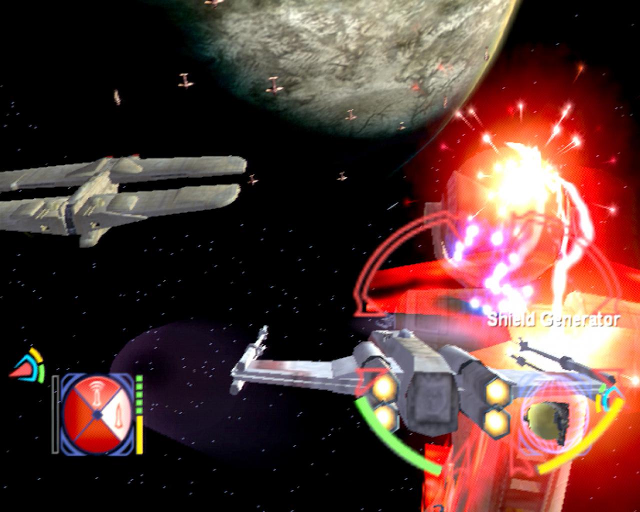 [18/05/2002] Wer sehr gründlich spielt, darf später auch mit einem X-Wing auf Streife gehen.