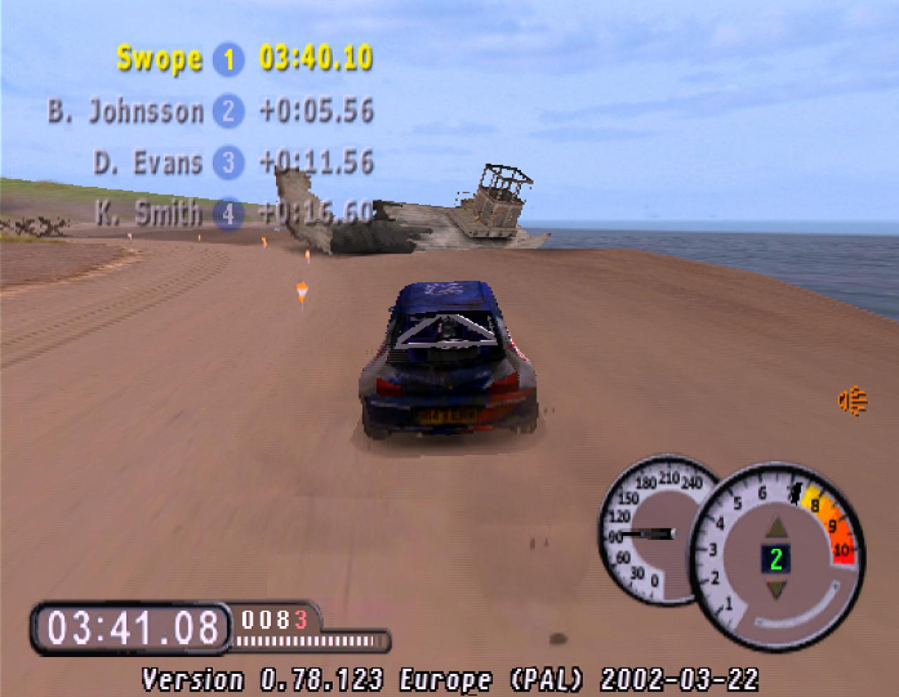 [24/05/2002] Das Wrack lädt geradezu zu einem gewagten Sprung ein.