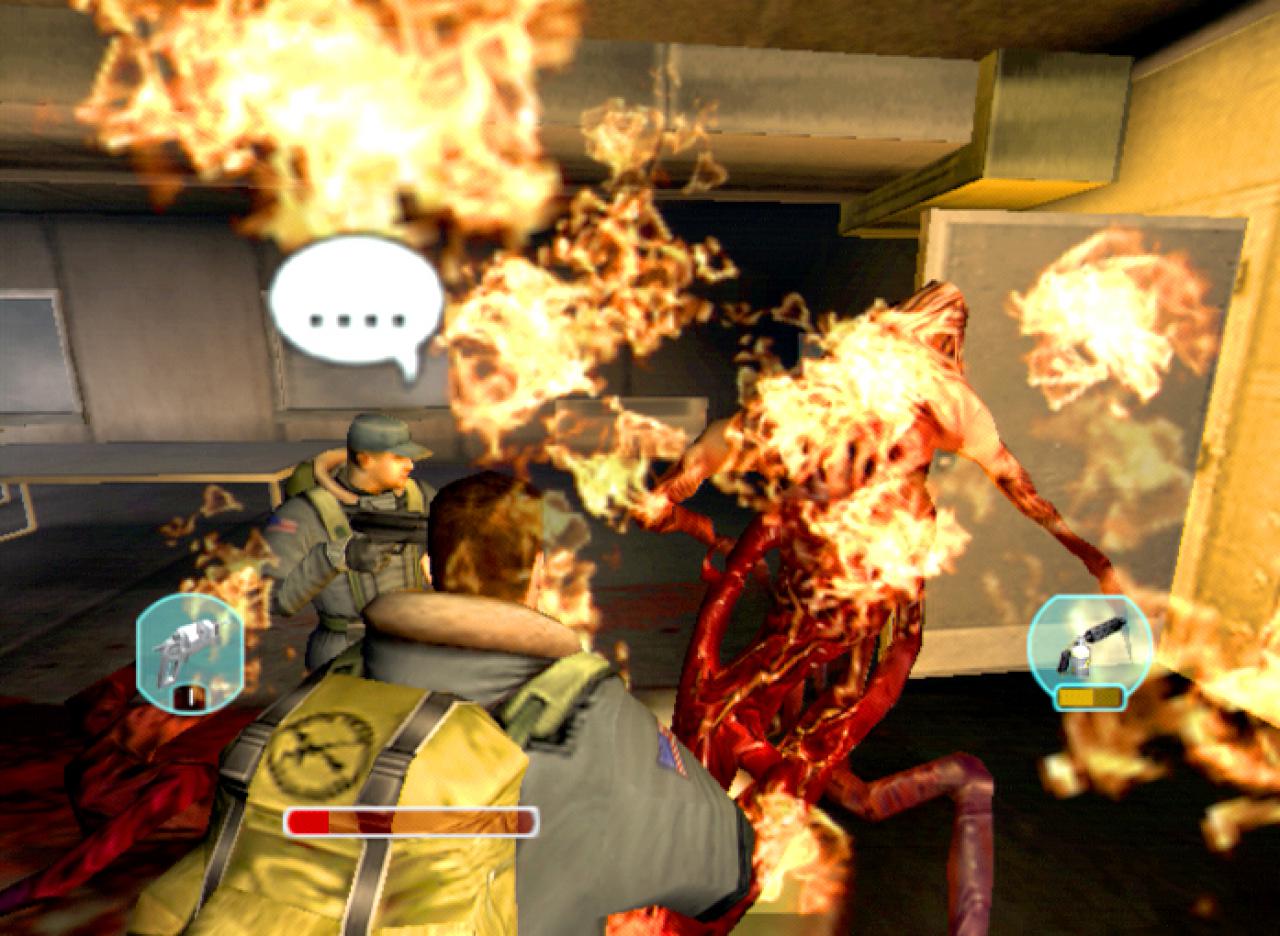 [25/09/2002] Großen Aliens kommen Sie nur mit dem Flammenwerfer bei.