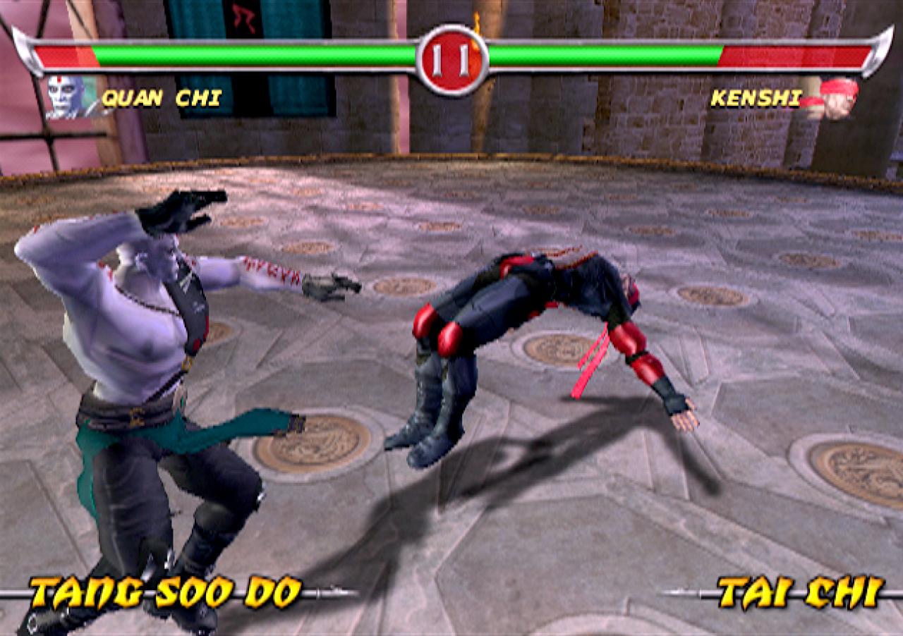 [13/02/2003] Bösewicht Quan Chi vermöbelt den blinden Kenshi.