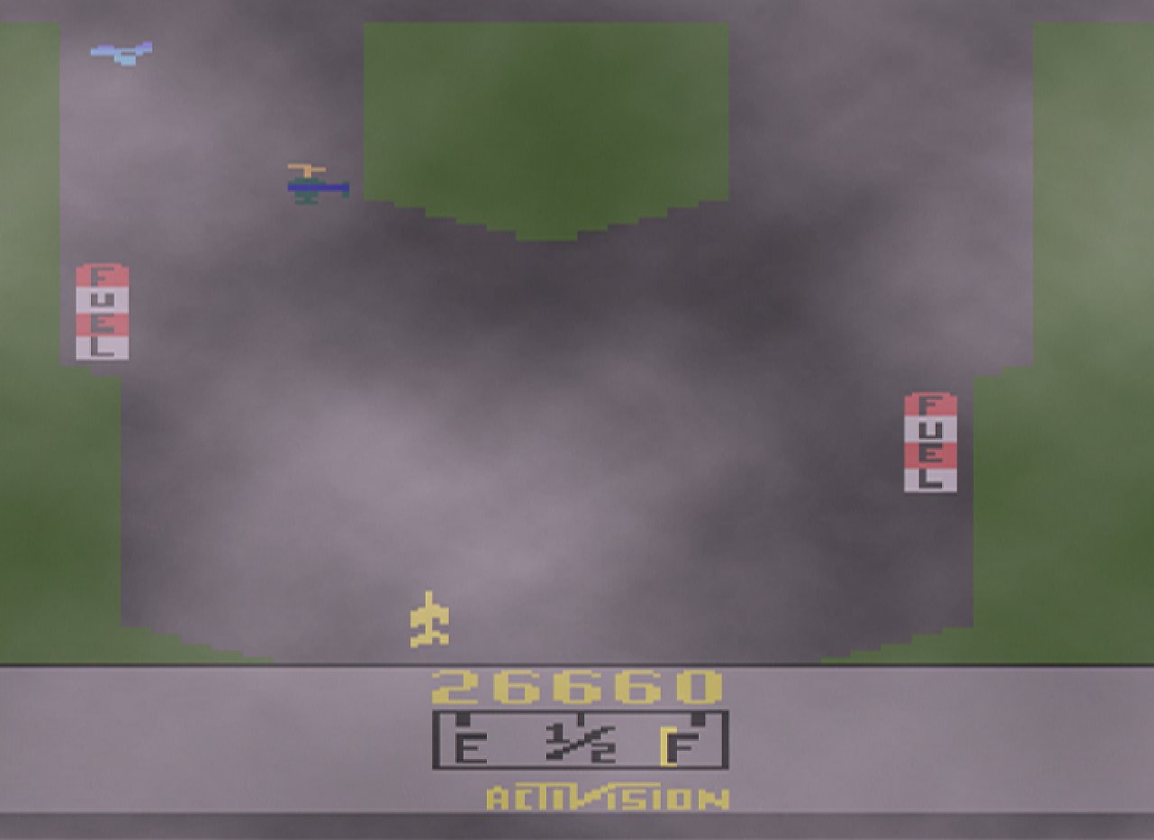 [19/03/2003] River Raid wird durch die dichten Wolken nicht gerade einfacher.