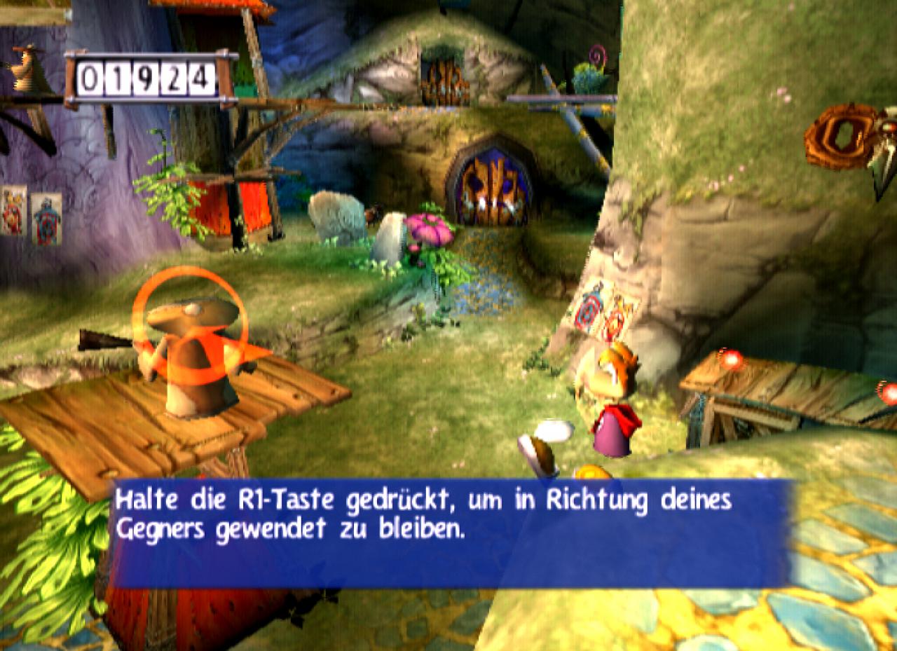 [19/03/2003] Im ersten Level werden die Geheimnisse der Steuerung erklärt.