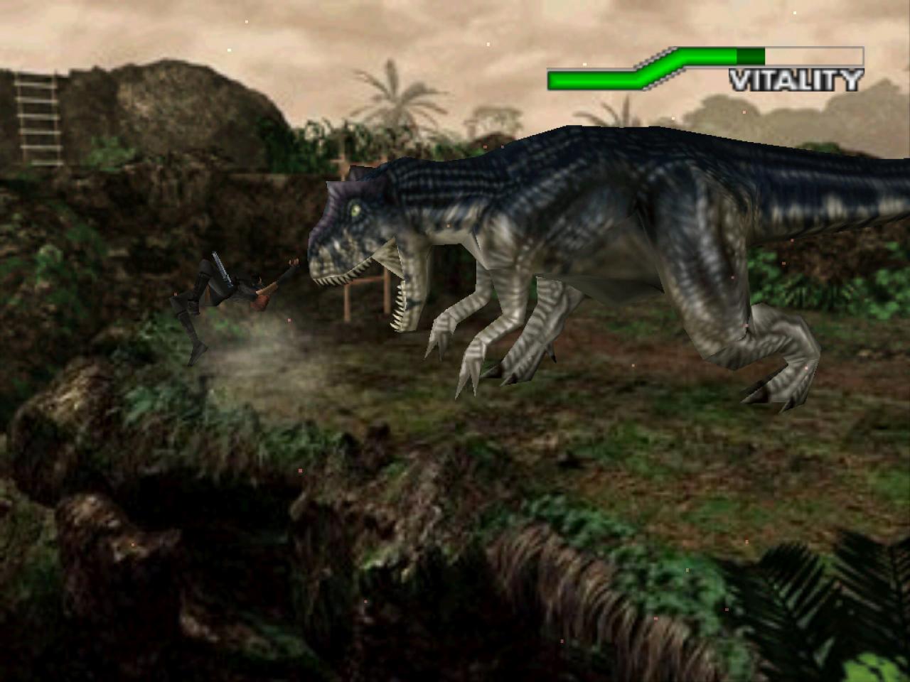 [15/05/2003] (2000) Mehr Action, weniger Survial-Horror. Diesem Motto folgte das Sequel Dino Crisis 2. Bleihaltige Auseinandersetzungen mit den prähistorischen Echsen machten den Löwenteil des Spiels aus. Der Ableger erschien, wie schon der Vorgänger, für PS1, Dreamcast und PC.