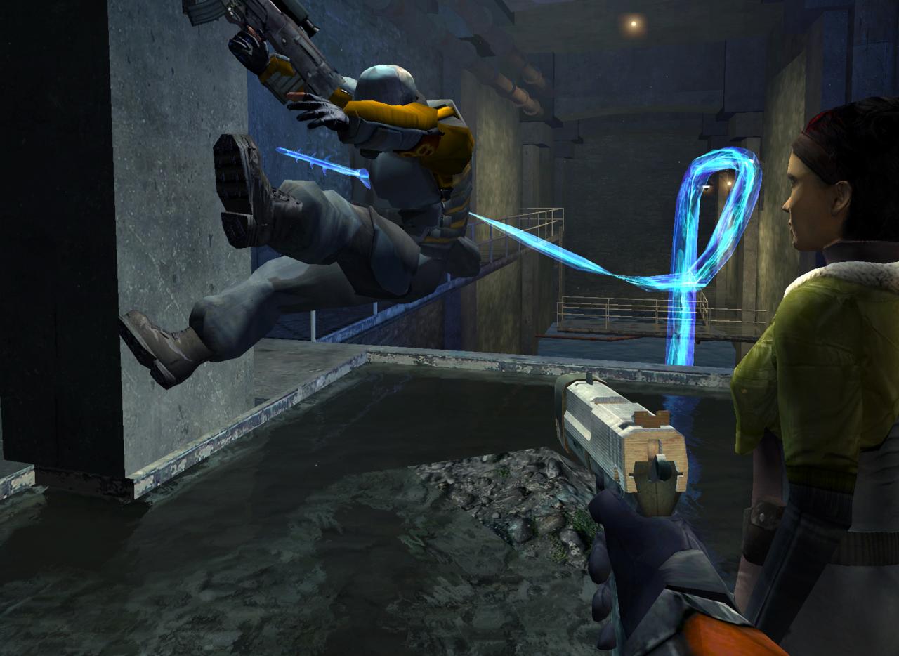[08/05/2003] Half-Life 2 Das ist Spiel ist zwar linear, trotzdem gelingt es, die Illusion einer belebten Welt zu erzeugen. City 17 ist eine eindrucksvoll atmosphärische Stadt, wo Terror und Beklemmtheit regieren. Dadurch erklärt sich eine gewisse Linarität des Spiels.